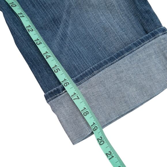 7 For All Mankind Summer Cropped Boyfriend Cut Jeans Size 30 - Picture 9 of 11